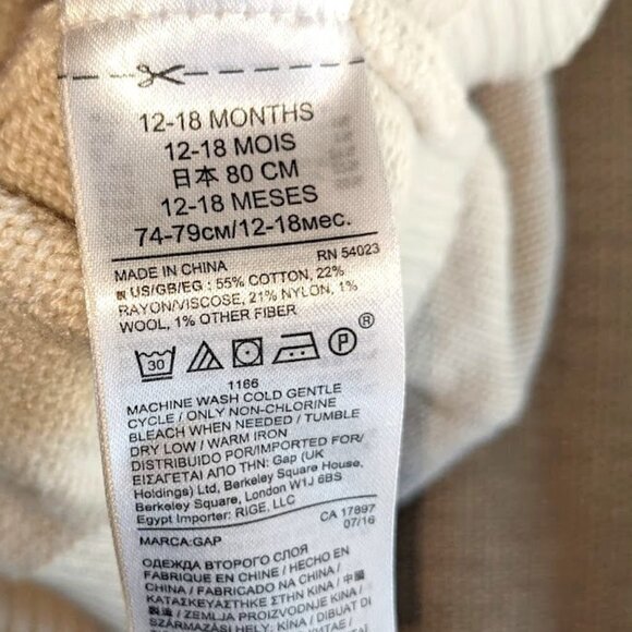 BabyGap Penguin Ivory Knit Sweater Toddler Size 12-18 Months - Picture 3 of 5